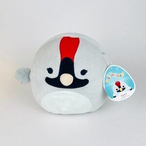 Squishmallow Basma The Grey Whooping Crane Bird 7"  Wildlife Plush 🖤💗🖤